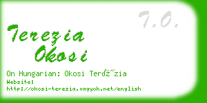 terezia okosi business card